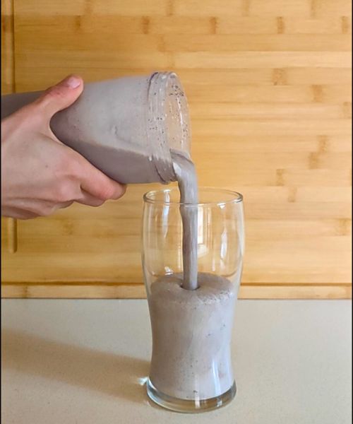 servimos el batido de oreo