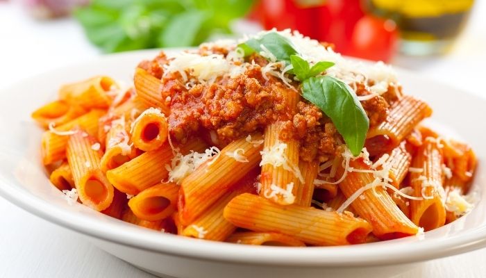 Macarrones a la boloñesa