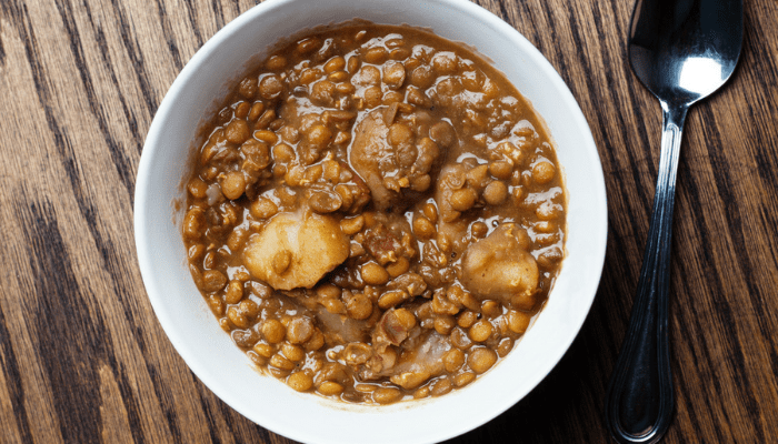 Potaje de lentejas de la abuela